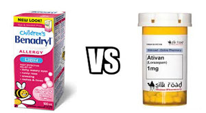 Benadryl vs. Ativan